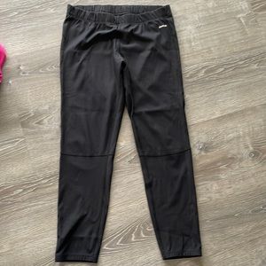 Reebok plain black leggings size XL